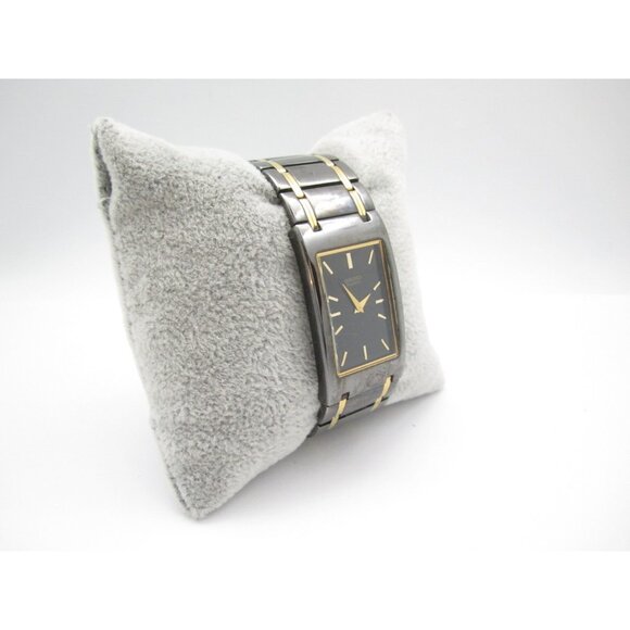 Women Seiko Quartz WR Analog 21mm Tank Watch (H959) "New Battery" 1N00-5H49 - Picture 7 of 11